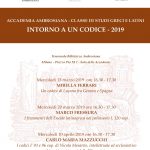 Intorno a un Codice 2019