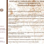 seminari di topografia antica e medievale per Letizia Ermini