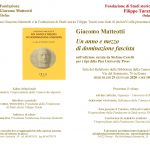 Presentazione Un anno e mezzo di dominazione fascista