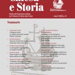 Chiesa e Storia, X (2020), Indice